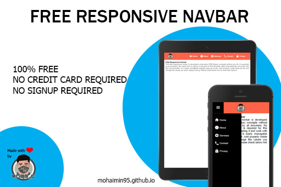 Responsive Navbar Thumbnail